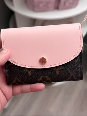 Louis Vuitton Rosalie coin purse rose pink